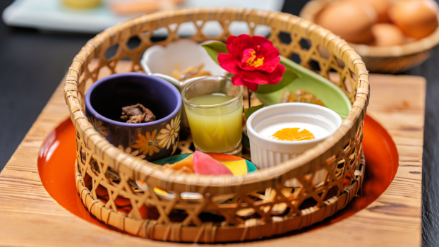この朝ごはんのために泊まりたい！美味しい朝ごはんが味わえる＜朝食のみプラン＞貸切露天半額の特典つき