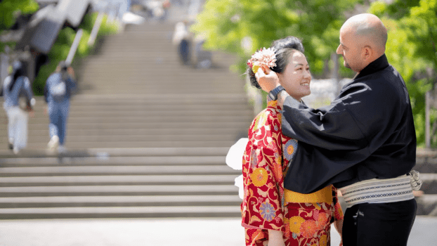 ＜着物体験をする伊香保旅＞着物でそぞろ歩くレトロでモダンなひと時♪赤城和牛付逸会席／個室食