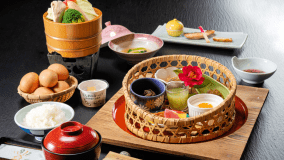 この朝ごはんのために泊まりたい！美味しい朝ごはんが味わえる＜朝食のみプラン＞貸切露天半額の特典つき