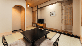 禁煙【茶室風こじんまり和室 6畳】眺望なし／LEDミラー設置♪
