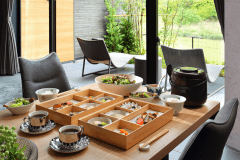 ヴィラでご朝食：和の味わいお重「KUREHA-CO膳」