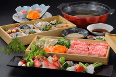 ヴィラで楽しむ『しゃぶしゃぶ創作会席コース』