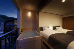 源泉掛け流し露天付 スイート和洋室 利休梅