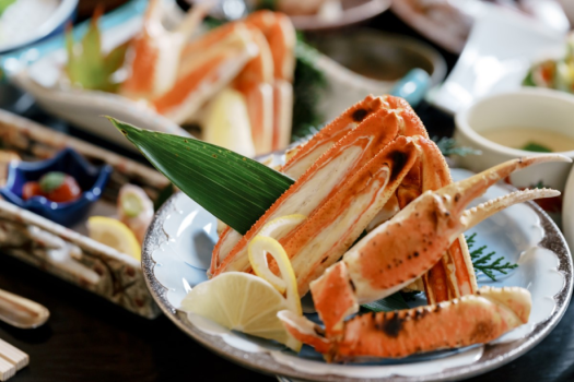 【蟹会席】甘味・うま味がギュッと詰まった旬の蟹を焼き蟹でご堪能下さい。