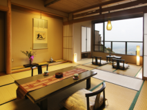 ◆Guest room with open-air bath◆【Meigetsu-】(Japanese room 12.5+4 tatami mats+hot spring outdoor) ◆Guest room with open-air bath◆【Meigetsu-】(Japanese room 12.5+4 tatami mats+hot spring outdoor)
