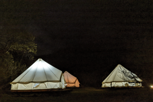 国立公園内のキャンプ場なので、夜になると街灯も照明もありません。
そのため、ゆっくりと流れる時間の中、月の光と満天の星を満喫できるでしょう。
