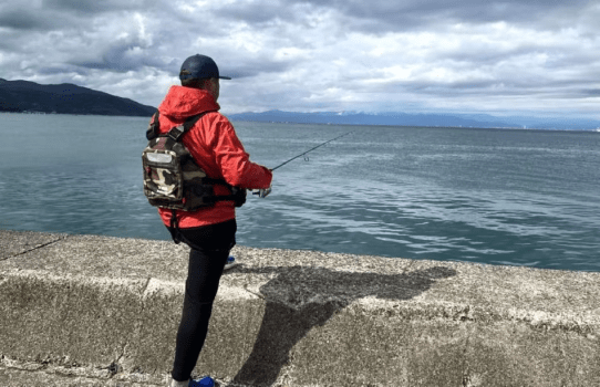 キャンプ場近くの「安良里港」にて海釣りを体験できます。
釣具・釣り餌付きです。