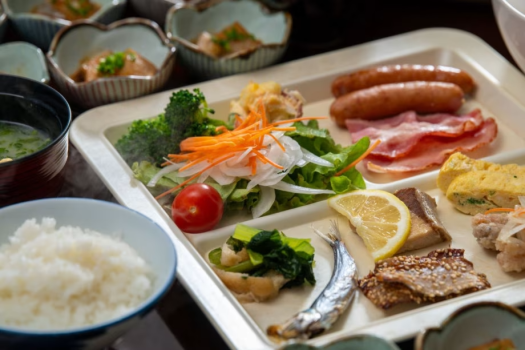 30種類以上の朝食バイキング