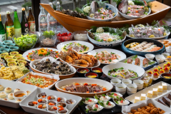 【スタンダード◆2食付】オーシャンビュー＆地元産の野菜と海の幸たっぷり！飲み放題付きバイキングを満喫★