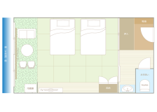 Lake side Japanese style room
Floor plan Lake side Japanese style room
Floor plan