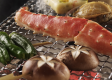 囲炉裏会席料理の焼きもの「カニ」