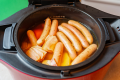 【ご朝食】ひばり工房のウィンナー、高原野菜等を使用したポトフがホットクックで簡単に。