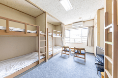 【ドミトリー（男女混合専用相部屋）】2段ベッド×3・定員6名