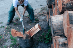 薪割り＆ピザ焼体験13:00-15:00