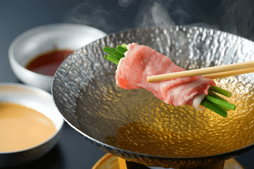 【地元の旬を味わう】ブランド豚〝錦雲豚〟の出汁しゃぶ御膳★貸切風呂無料★2食付き 【地元の旬を味わう】ブランド豚〝錦雲豚〟の出汁しゃぶ御膳★貸切風呂無料★2食付き