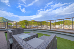 ●禁煙　4階テラス付特別室（ツインベッド+エキストラベッド）40㎡