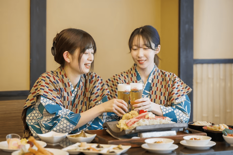 夕食バイキングセルフ飲み放題付きプラン