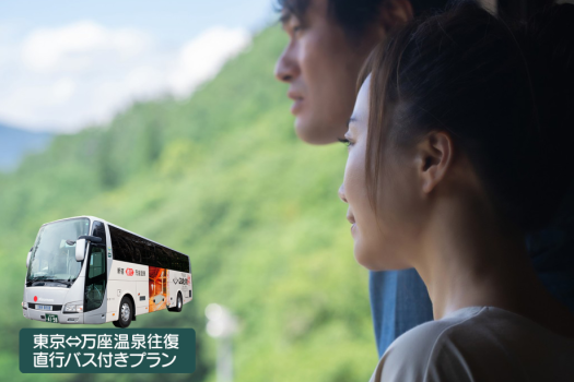 直行バスで行く！夫婦・カップル温泉旅！～フルボトルワイン1本付～【ポイント5％付与！】