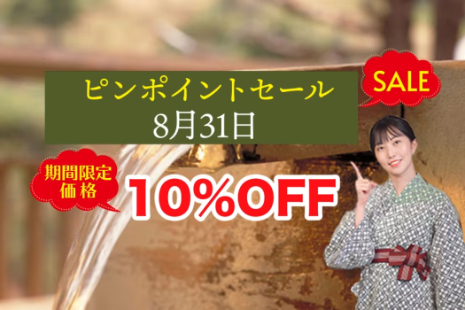 8月31日　ピンポイントセールプラン