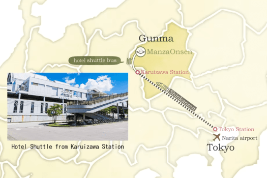 Once you reach Karuizawa Station, leave the rest to us.
Shuttle Bus Package Available