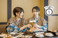 レイトチェックアウト11：30夕食バイキングセルフ飲み放題付きプラン