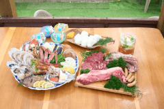 【日帰り夕食BBQコース】　夕暮れ時のビーチを独り占め♪