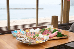 【BBQコース】手ぶらでOK！新鮮な海の幸＆お肉を堪能☆沈む夕日を眺めて海辺でＢＢＱ♪