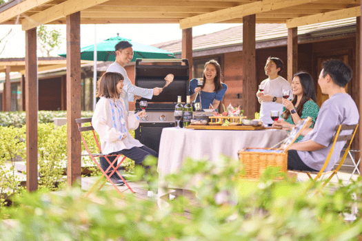 【夏季限定☆国産牛の焼きしゃぶコース】自然体験楽しめるグランピングエリア＜プール＆天然温泉付き＞