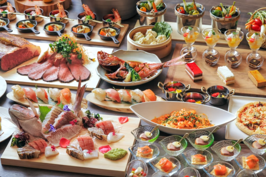 夕食ブッフェ例