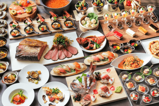 夕食ブッフェ例