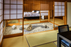 貴賓室内の坪庭