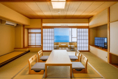 上層階角部屋からの眺望