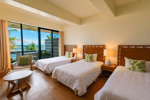 Club Deluxe Triple Room  Ocean View Non-Smoking