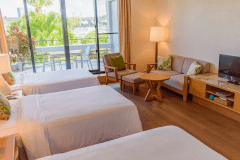 ナチュラルデラックスはベット3台が並ぶお部屋です