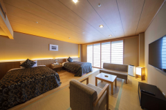 ベットのある畳のお部屋　３名まで泊まれます【禁煙】