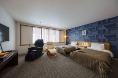 ［洋室：ツイン］ 2024年２月リニューアル！マッサージチェア付のDXツインルーム。