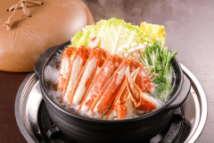 蟹の本場でカニスキ鍋