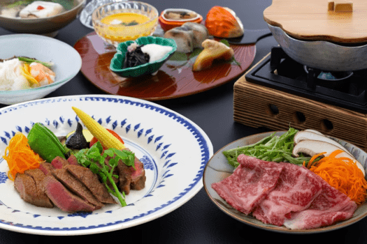 【Special Wagyu Fillet Kaiseki】 The ultimate luxury! The temptation of premium fillet steak and loin shabu-shabu ~ A feast of seasonal flavors and Wagyu beef ~