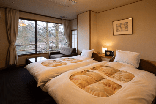 [Zuiun Building] Bed included/Japanese-Western style room (example of a room)