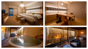 【禁煙】源泉かけ流し露天風呂・ダイニング付き　和モダンベッドルーム【白】