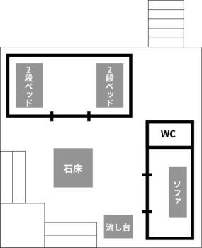 キャビングサイト遊-間取り-