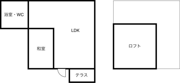 コテージB-間取り-