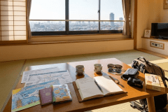 【和室】青畳の微かな香りを楽しめる和室をご用意。足を延ばして、広々とお寛ぎいただけるお部屋です。