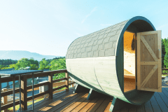 【／Sauna】阿蘇の山々を一望する絶景をお楽しみください。