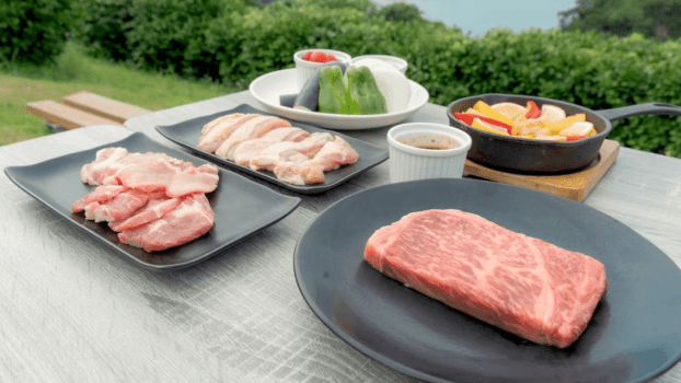幻の四万十牛をはじめ、高知名産のお肉を使用した贅沢なBBQ