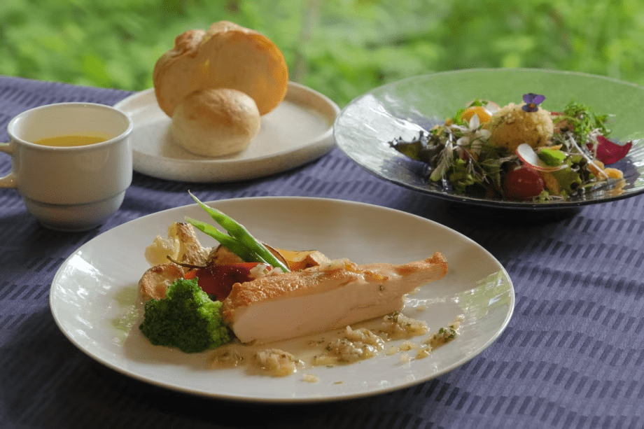 【日帰りランチ】八ヶ岳高原野菜とハーブを楽しむ大人のランチタイム≪ ナチュラルガーデン ランチセット≫