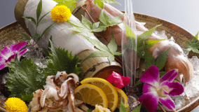 朝獲れイカ造り