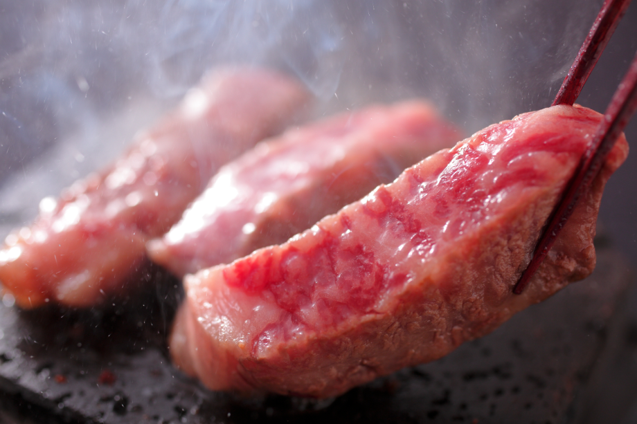 A5ランクの「京都肉ステーキ」 A5ランクの「京都肉ステーキ」