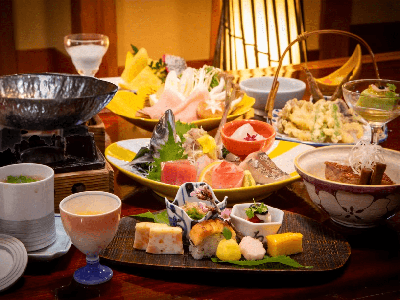 ★*.季節の海の幸を集めた基本のコース　五十集会席「潮路-しおじ」＜お食事処＆貸切露天無料＞