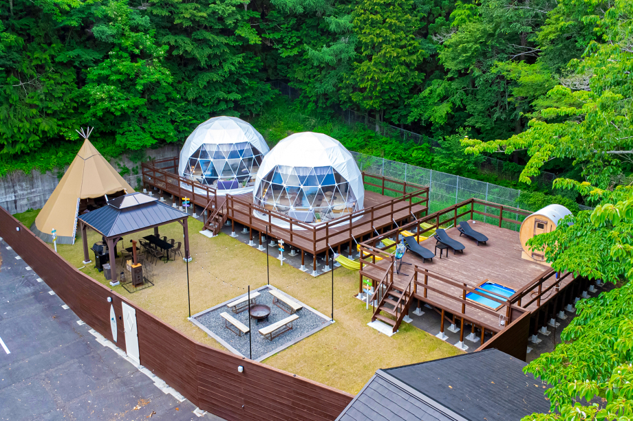【5名以上でお得♪1棟料金】自由に素泊まり・持ち込みプラン～Forest Side 山中湖＜素泊まりプラン＞テント持ち込みで最大20名様まで宿泊可能！